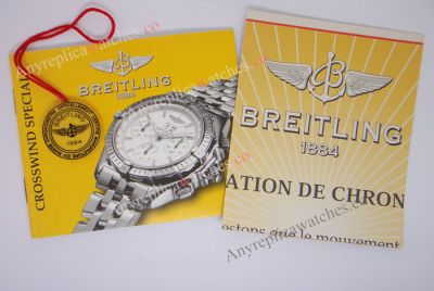 Breitling warranty books Included Hang Tag warranty cards